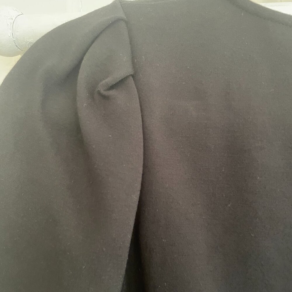 J.Crew Puff-Sleeve Ponte Top | Black| X-Small | NWOT - Picture 4 of 6